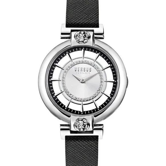 Versace Women\'s Silver 36mm Watch w/ Box Versace Hellenyium Silver Stainless Steel Bracelet Watch  main image 4